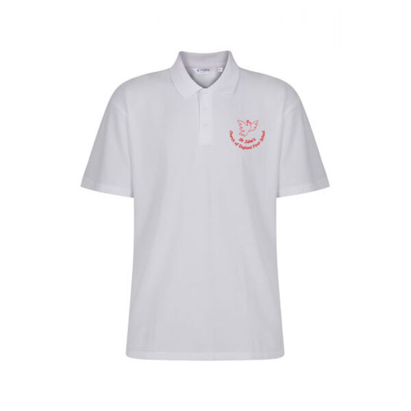 St John's Wimborne White Polo Shirt Thumbnail