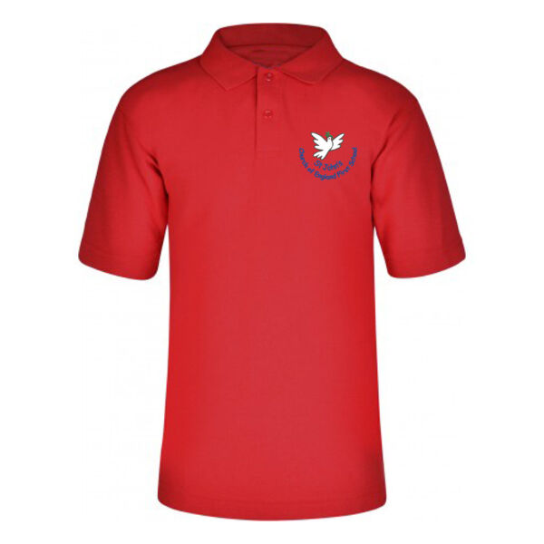 St John's Wimborne Red Polo Shirt Thumbnail